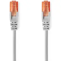 Nedis CAT6-Netzwerkkabel - RJ45 Stecker - RJ45 Stecker - U/UTP - 30.0 m - Rund - PVC - Grau - Label
