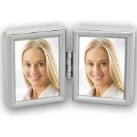 Zep Bilderrahmen 8735DL Silver 2x 3,5x4,5 cm für 2 Paßbilder