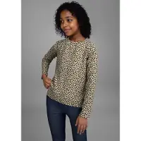 Kidsworld Langarmshirt "Shirt in Leo-Optik" Modischer Animal-Print