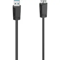 Hama 00200627, 1,5 m, Micro-USB A, USB A, 5 Gbit/s, Schwarz