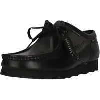 Clarks Originals Schnürschuhe Wallabee mit Vibram-Sohle 1216 Black Leather 39,5