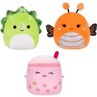 Squishmallows Kuscheltier Plüsch Micromallows Set - 3 Stück - Sammelbar