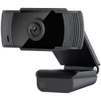 Somikon Full-HD-USB-Webcam mit Mikrofon, für PC und Mac, 1080p, 30 fps
