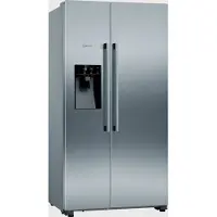 NEFF KA3923IE0, Freistehend, Amerikanische Tür, Schwarz, Grau, Berührung, Edelstahl, Glas