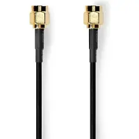 Nedis Antennenkabel | SMA-Stecker | SMA-Stecker | Vergoldet | 50 Ohm | Einzeln geschirmt | 1.00 m |
