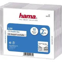 Hama CD-Leerhülle Slim Double, 10er-Pack