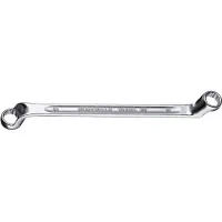 Stahlwille Doppelringschlüssel 20, SW 21 x 23 mm, Länge 315 mm, Chrom-Alloy-Stahl, tief gekröpft, Doppelsechskant mit AS-Drive-Profil