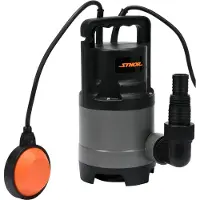 TOYA Schmutzwasser-Tauchpumpe 600W, 11500 l/h, mit Schwimmschalter