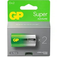 GP 1x2 GP Super Alkaline 1,5V D Mono LR20 Neu 03013AETA-B2