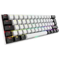Sharkoon SGK50 S4, 60%, Kabelgebunden, USB, QWERTZ, RGB-LED, Weiß