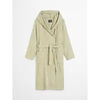 Marc O'Polo Bademantel Timeless Melange Unisex Moss Green-S