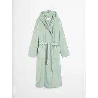 Marc O'Polo Bademantel Timeless Melange Unisex Aquamarine-XL