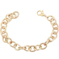 Faina Women Round Link Bracelet in Rose Gold | Gr.: onesize