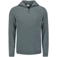 No-excess Pullover Wing Collar Half Zip Soft Woolblend Washed Blue Größe: 3XL | Pullover Outlet | Herren | Blau