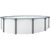 Kwad Rundpool "Green line Evolution" 4,6x1,32 white- design Folie in blau, sand oder grau erhältlich