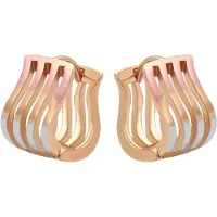 Faina Women Huggie Earrings in Rose Gold | Gr.: onesize