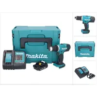 Makita DDF 453 SY1J Akku Bohrschrauber 18 V 42 Nm + 1x Akku 1,5 Ah + Ladegerät + Makpac