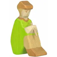 Holztiger Hirte mit Flöte 3