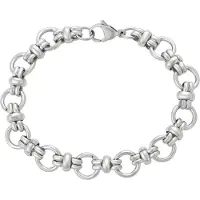Faina Women Round Link Bracelet in Silver | Gr.: onesize