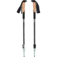 Black Diamond Pursuit Shock Trekking Poles, Steel Grey-Foam Green, S/M, Unisex, Hiking Poles,