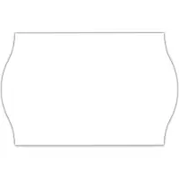 Avery Etiketten mit Wellenrand, 26 x 12 mm, 10 Rollen, weiß (ablösbar)
