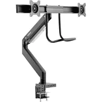 Speaka Professional SP-MM-820 2fach Monitor-Tischhalterung 43,2 cm (17) - 81,3 cm (32) Integrierte Dockingstation, Gasdruck-Technik, Neigbar, Schwenkbar (SP-10506480)