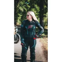 FLM Mandalika Damen Sport Lederhose anthrazit 38 Damenanthrazit38 - Motorradbekleidung - Motorradhosen