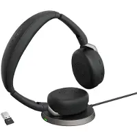Jabra Evolve2 65 Flex Uc Usb-c Stereo + Wireless Charger Kabellose Kopfhörer
