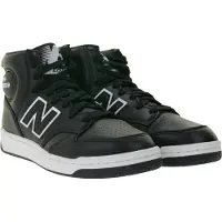 New Balance 480 Herren Sneaker Echtleder-Schuhe mit „“ Schriftzug Alltags-Schuhe BB480HD Schwarz/Weiß