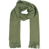 Capelli New York Modeschal , Damen, grün (olive), Polyester, Strukturmuster, unifarben, Modetücher Modeschal, Fransenkante, wärmend