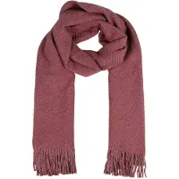 Capelli New York Modeschal , Damen, rosa (mauve), Polyester, Strukturmuster, unifarben, Modetücher Modeschal, Fransenkante, wärmend