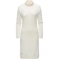 Ragwear Jerseykleid "Jerseykleid Peona", Damen, Gr. L, N-Gr, beige (ivory), Obermaterial: 75% Viskose CV. 22% Polyester PES. 3% Elasthan EL., Kleider Jerseykleid