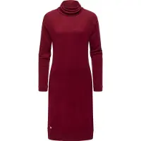 Ragwear Jerseykleid "Peona" Ohne Taschen Modisches Damen Pulloverkleid mit Rollkragen