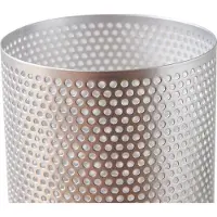 Lux.pro Tischleuchte 'Joelleldsvin' Holz Metall in Mesh-Optik 30 x 14 x 14 cm Silberfarben