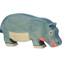 Holztiger Nilpferd, fressend