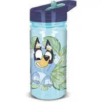 Bluey Trinkflasche 475ml Kinderflasche mit Klappdeckel & Griff | Gr.: onesize