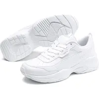 Puma Sneaker "CILIA MODE", Damen, Gr. 36, Textil, weiß (weiß, silber), Synthetik, Schuhe Sneaker, für Alltag, mit SOFTFOAM+ Einlegesohle