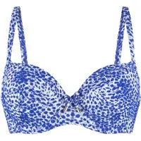 Lingadore Gemoldefer Bikini BH 7709 | Grösse: 38E | Farbe: Weiß/Blau