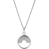 Orphelia 'Tista' Damen-Anhänger aus 925er Sterlingsilber mit Kette – Silber ZH-7586