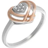 Orphelia Damen-Ring Sterling-Silber 925 – Silber/Rosé zr-7368/RG