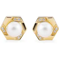Orphelia 'Aliva' Damen Ohrstecker aus 925er Sterlingsilber - Gold ZO-7469/G