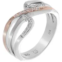 Orphelia Damen-Ring Sterling-Silber 925 – Silber/Rosé ZR-7230