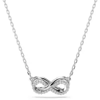 Swarovski Halskette - Swarovski Hyperbola Silberfarbene Kette 5687265 - Gr. unisize - in Silber - für Damen