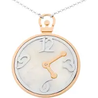Orphelia Halskette für Damen, 925er Sterlingsilber, Silber/Rosé, ZK-7174