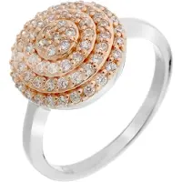 Orphelia Damen-Ring Sterling-Silber 925 – Silber/Rosé ZR-7120