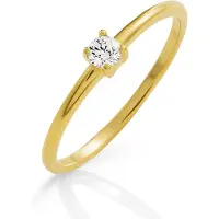 Orphelia 'Solitaire' Damen-Ring aus 925er Sterlingsilber – Gold ZR-7527/G