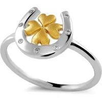 Orphelia „Signature“ Damen-Ring aus 925er Sterlingsilber – Silber/Gold ZR-7517