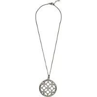 Orphelia Damen-Kette aus 925er Sterlingsilber mit Anhänger – Schwarz ZH-6037/2
