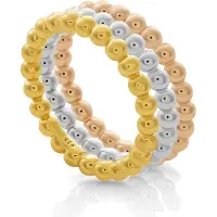 Orphelia 'Unity' Damen-Set aus 925er Sterlingsilber: 3 Ringe - Gold/Silber/Rosé SET-7541