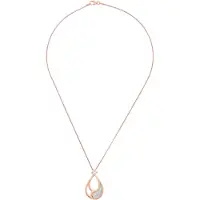 Orphelia 'Minna' Damen 925 Sterling Silber Kette mit Anhänger - Rose ZH-7228